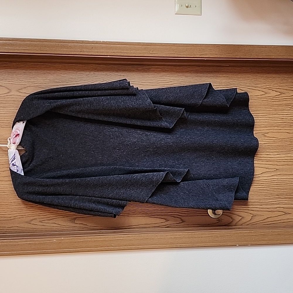City Wrap charcoal cover-up cape
